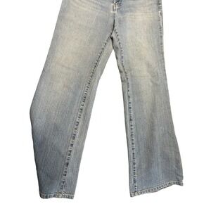 Seven7 Premium Denim Flare Jeans Women Size 8 Light Wash Stretch Blue Denim